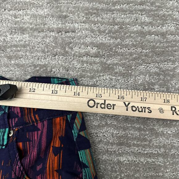 Ranch Dressn Pants Womens 10 Colorful Aztec Flare Bell Bottom Southwestern - Picture 12 of 15